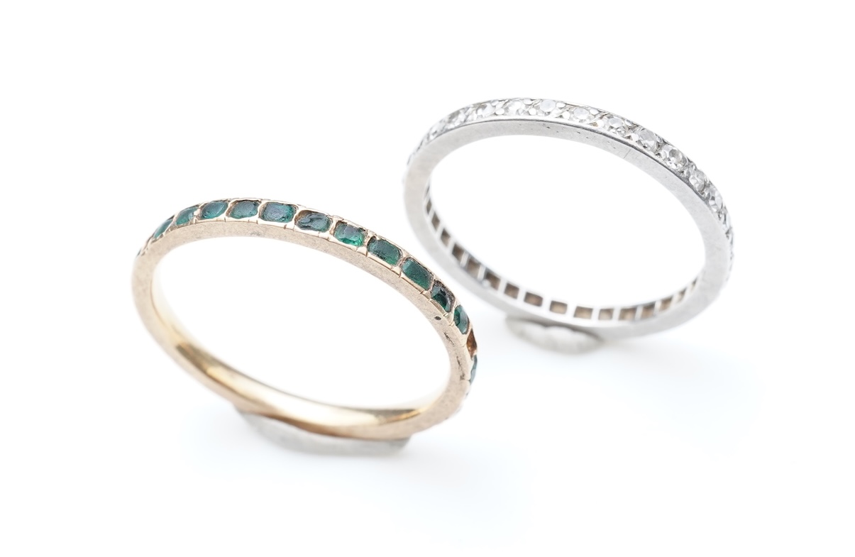 Two eternity rings, early 20th century